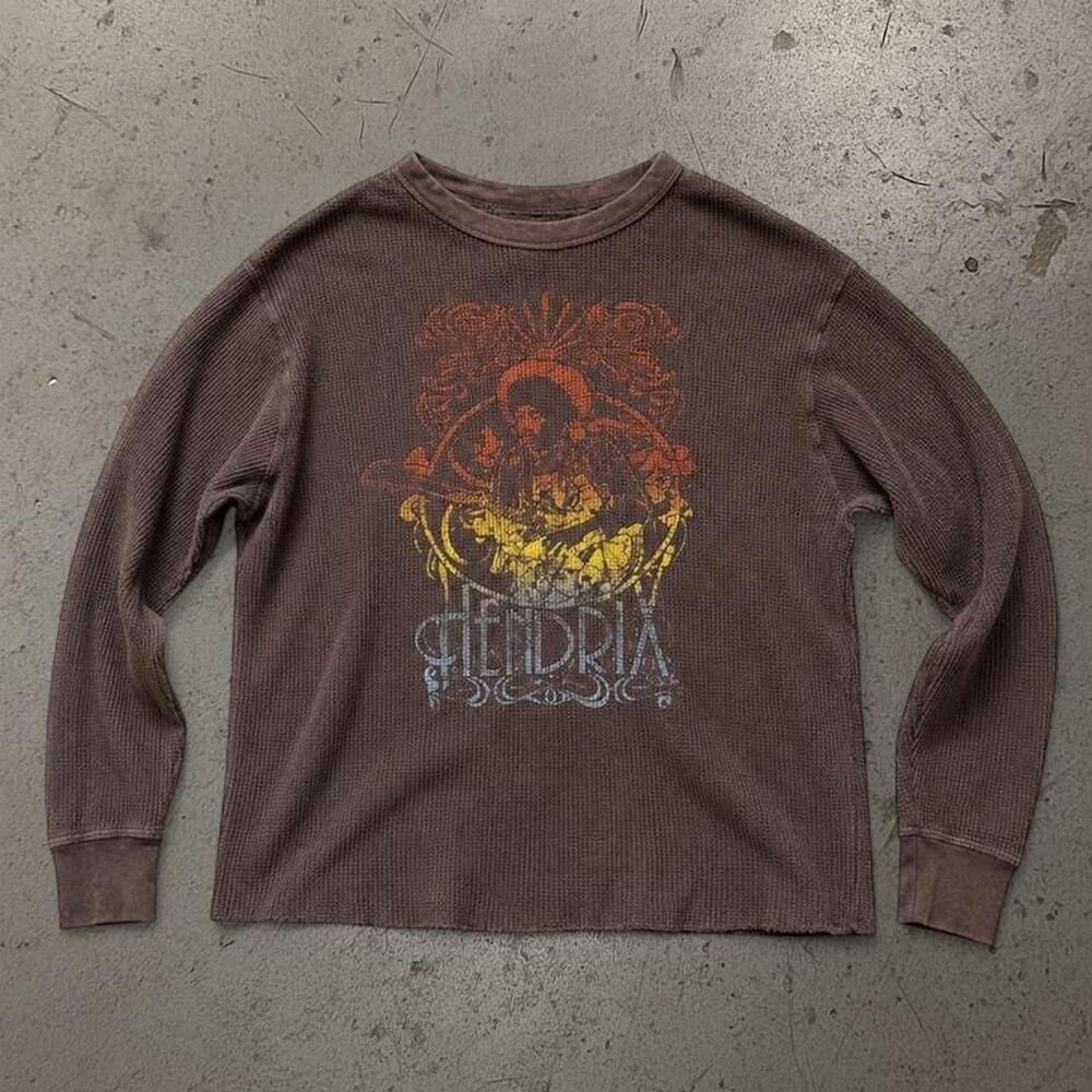 Y2K Womens Jimi Hendrix Thermal SZ L
